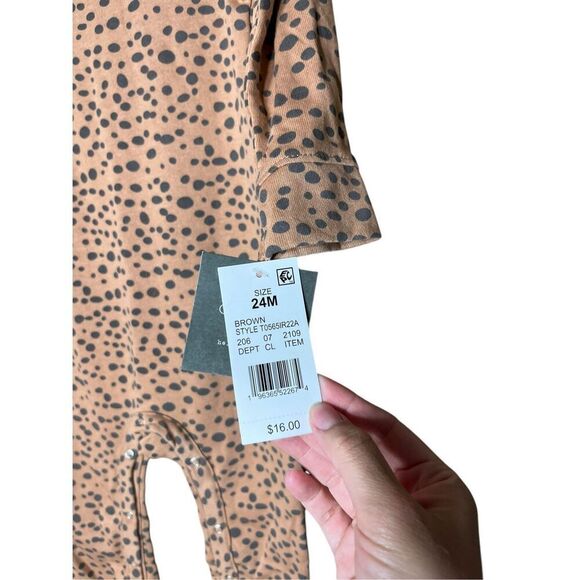 Grayson Mini Brown Jumpsuit Size 24 Months‎ NWT - Picture 4 of 6